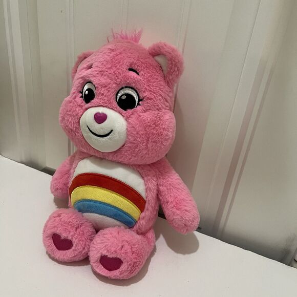 Care Bears CHEER BEAR Plush Stuffed Animal Rainbow Pink 13" Toy 2020 - Picture 5 of 10